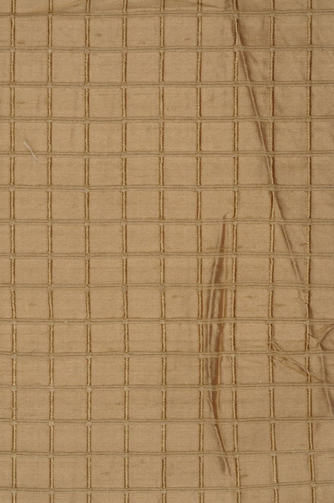 Silver Grey Silk Shantung Windowpane 54