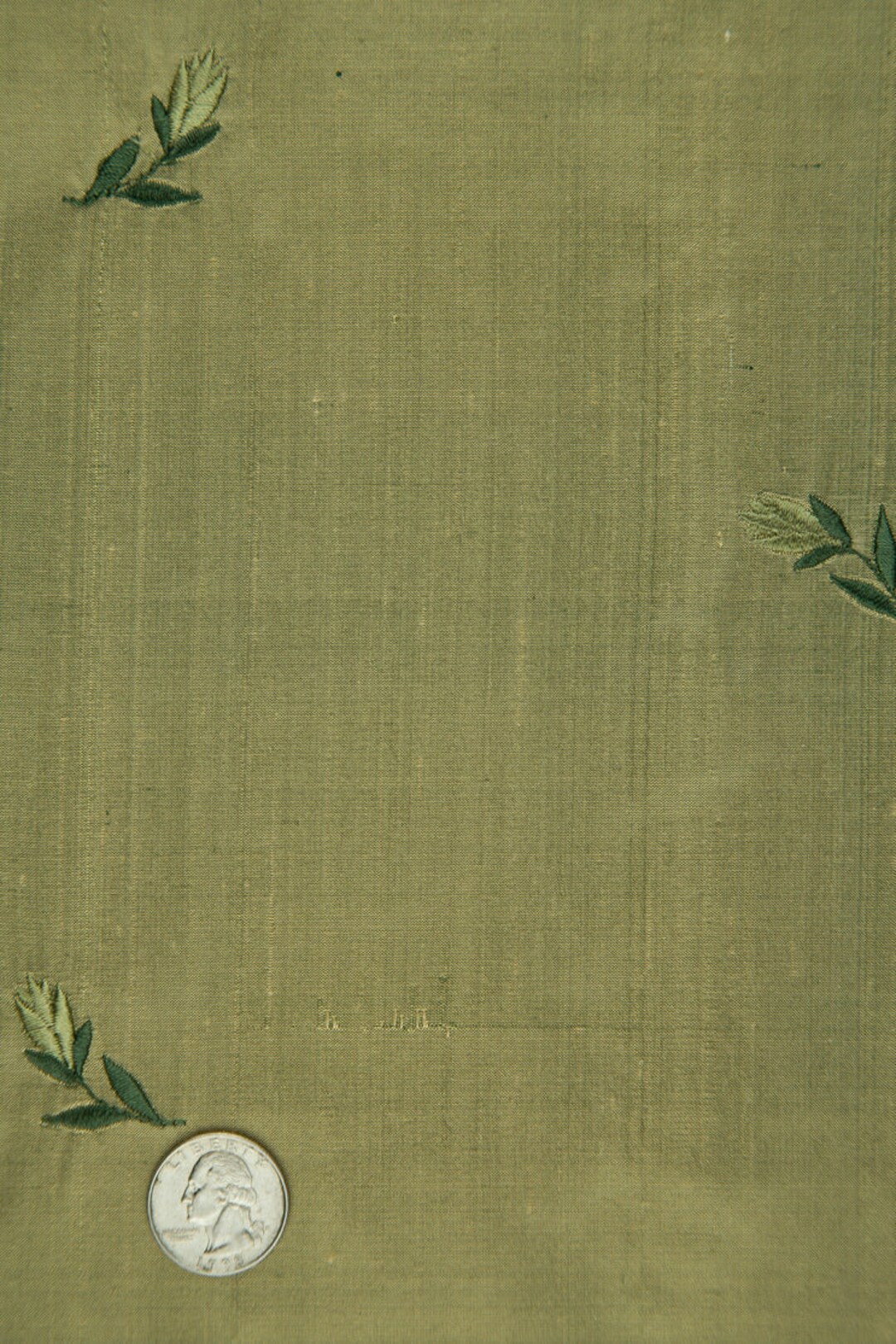 Embroidered Dupioni Silk MED-125 Fabric