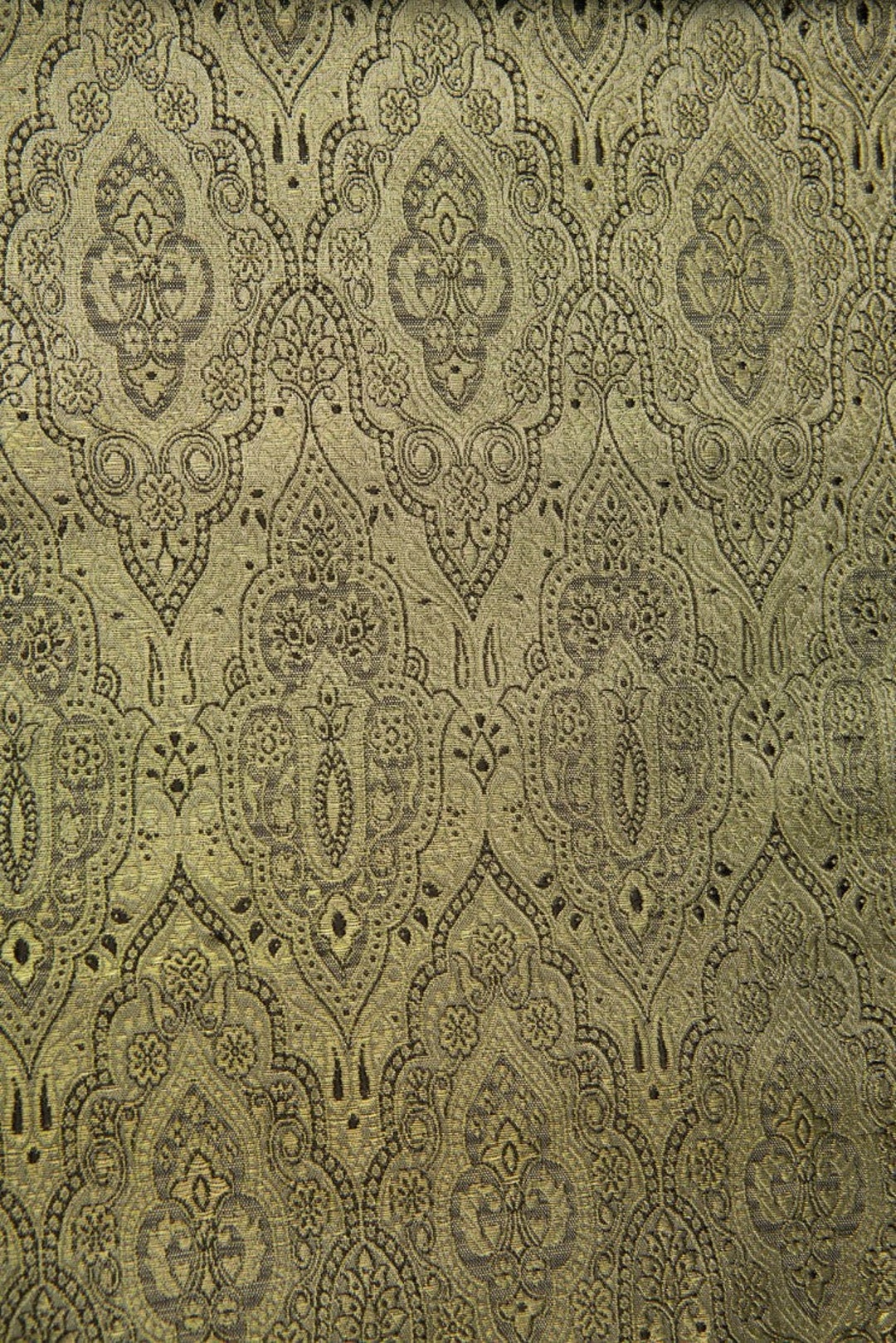 Green Gold Silk Brocade 418 Fabric main image 0