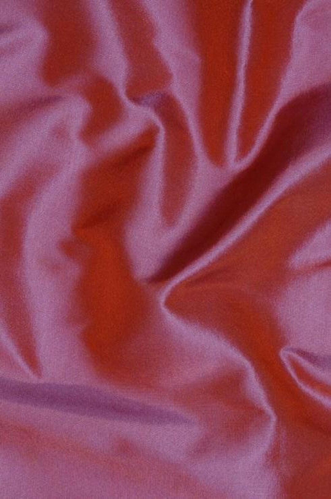 Iridescent Orange/Hot Pink Taffeta Silk Fabric main image 0