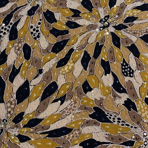 Ivory Sequin & Beads On Chiffon JEC-122-9 Fabric