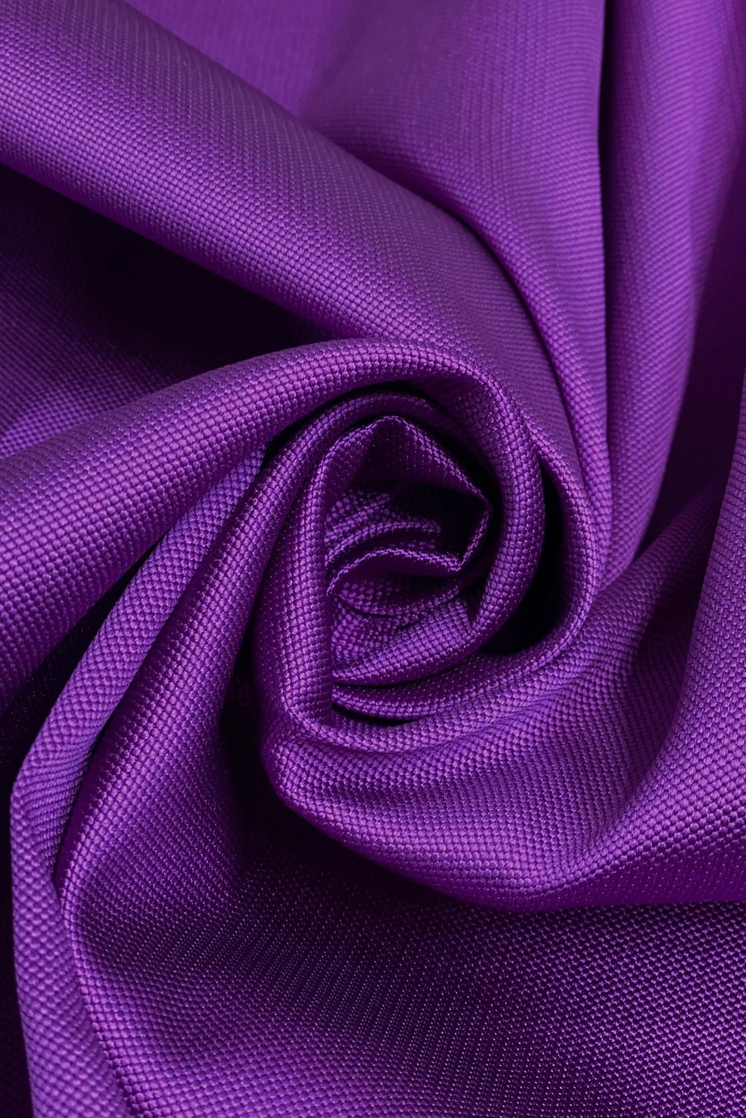 Potent Purple Italian Silk Blend Mikado Pique Fabric main image 1