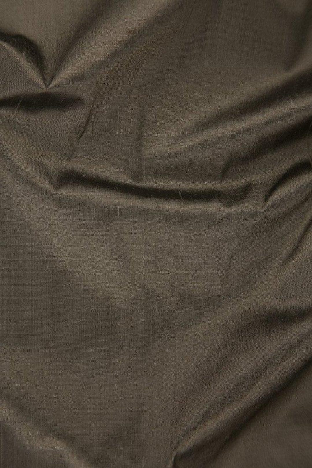 Iridescent Blue Steel Silk Shantung 54