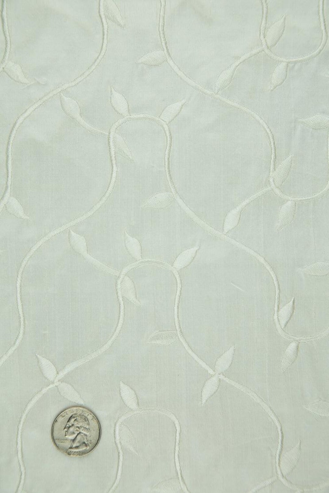 Embroidered Dupioni Silk MED-131/12 Fabric main image 0