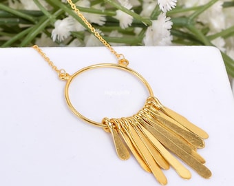 Naszyjnik ze srebra próby 925 | Ręcznie robiony naszyjnik | Naszyjnik w stylu boho chic | Elegancki naszyjnik | Minimalistyczna biżuteria | Naszyjnik dla niej
