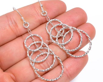 Dingla örhängen | Handgjorda örhängen | Örhängen i 925 sterlingsilver | | Droppörhängen | Örhängen för kvinnor | Födelsedagspresent | Silverörhängen