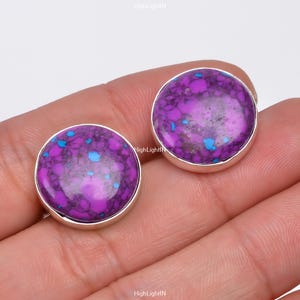 Turquoise Cufflinks | 925 Sterling Silver Cufflinks| Natural Gemstone Cufflinks | Men&#39;s Cufflinks | Wedding Cufflinks| Handcrafted Cufflinks