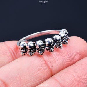 Gold Skull Ring | Silver Skull Ring | Gothic Ring | Dainty Ring  | Skeleton Ring | Skull Head Ring | Handmade Ring | Gold Plated Silver Ring