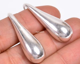 925 Sterling Silver Earrings | Elegant Earrings | Drop Earrings | Minimalist Jewelry | Dangle Earrings | Handcrafted Teardrop Earrings