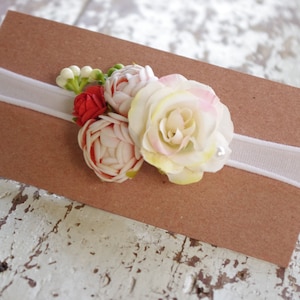 Diademas florales recién nacidas, conjunto de diademas recién nacidas, accesorios para recién nacidos, accesorios de fotografía, fotografía de recién nacidos