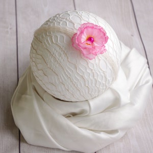 Diadema de flores para niñas, niñas atar diadema trasera, Halo de flores bebé, diadema de espalda de lazo recién nacido, corona de flores recién nacidas