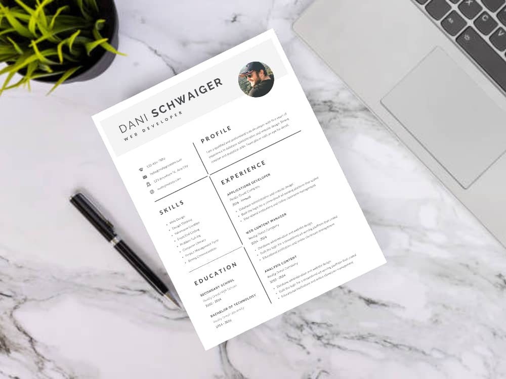 Creative Resume Canva Template CV Template Professional - Etsy