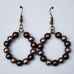 Bronze Round Earrings