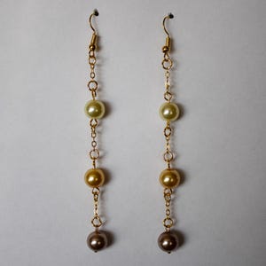 Yellow Dangle Earrings
