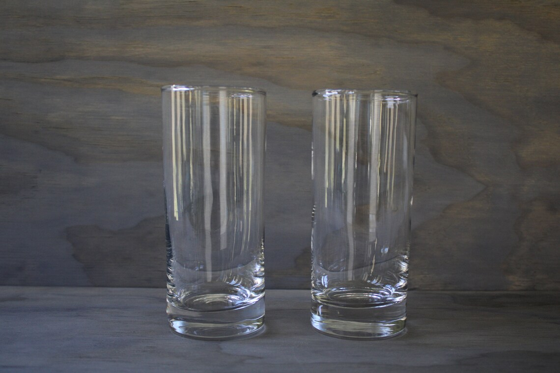 Personalized Collins Glass Set of 2 Etsy