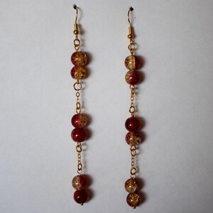 Red & Yellow Dangle Earrings