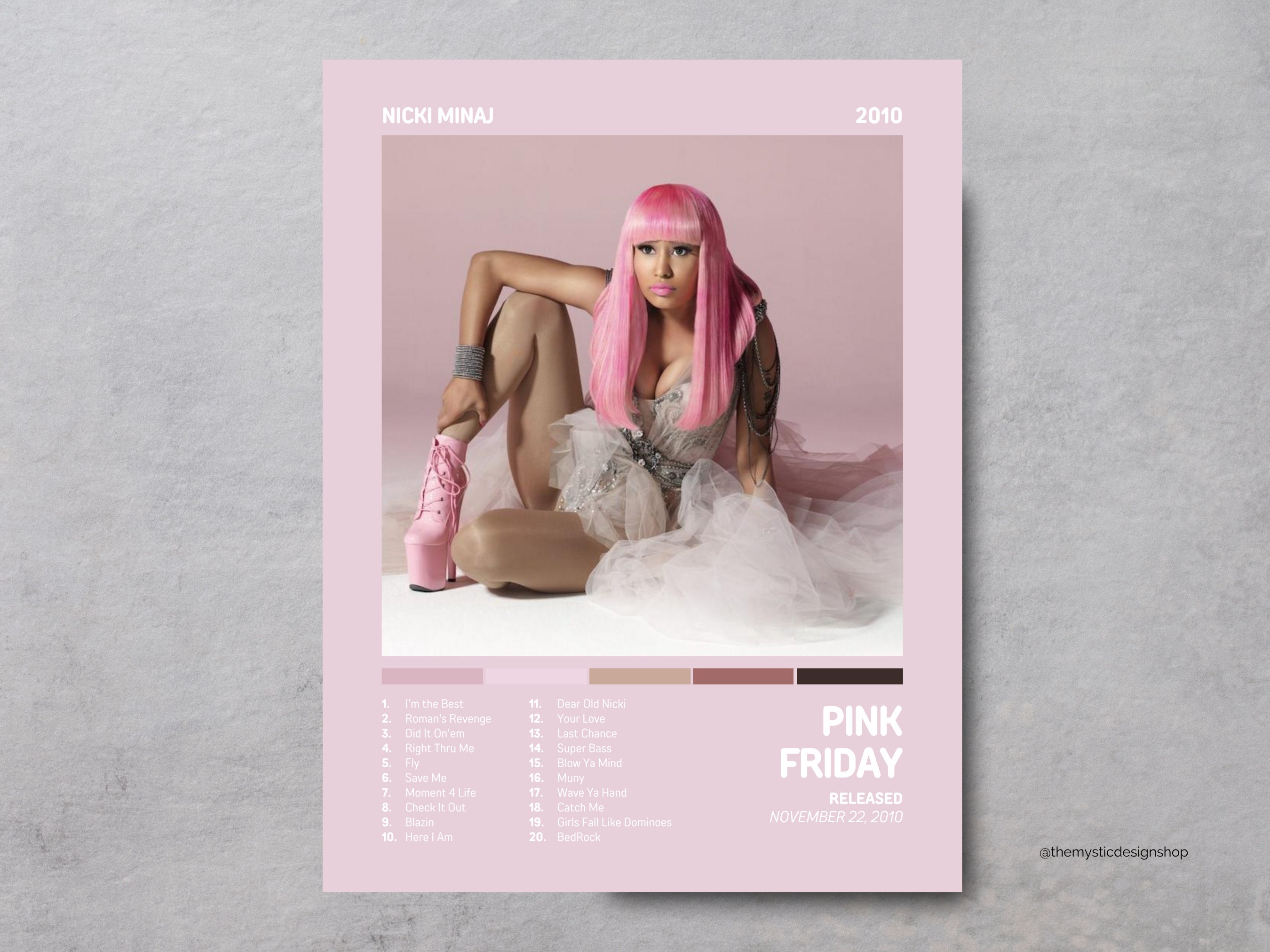 Pink Friday // Nicki Minaj Album Premium Matte Vertical Posters