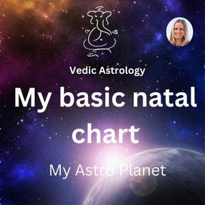 My basic Natal Chart, Vedic Astrology
