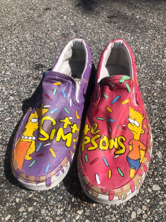 vans simpsons custom