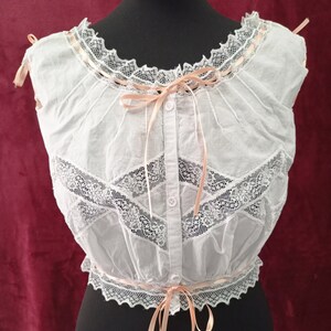 1900s Double Side Button Corset Cover（Edwardian Corset