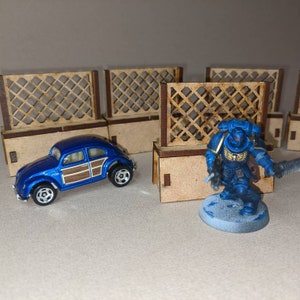 Pliki cięcia laserowego Fenced Barricades SVG