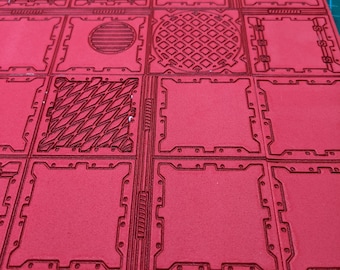 Laser / Cnc Sci-fi Necromunda industrial tile Design files