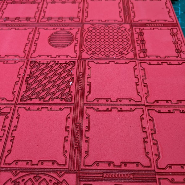 Laser / Cnc Sci-fi Necromunda industrial tile Design files