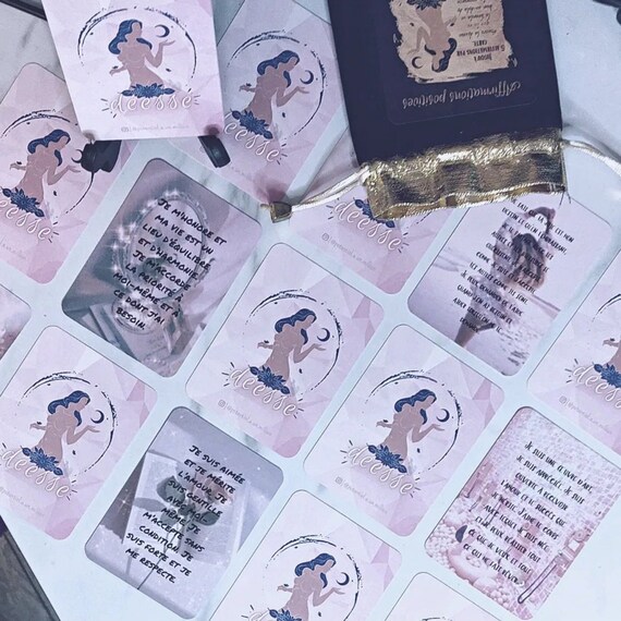 Positive Affirmations 30 Motivational Cards Daily Etsy Ireland