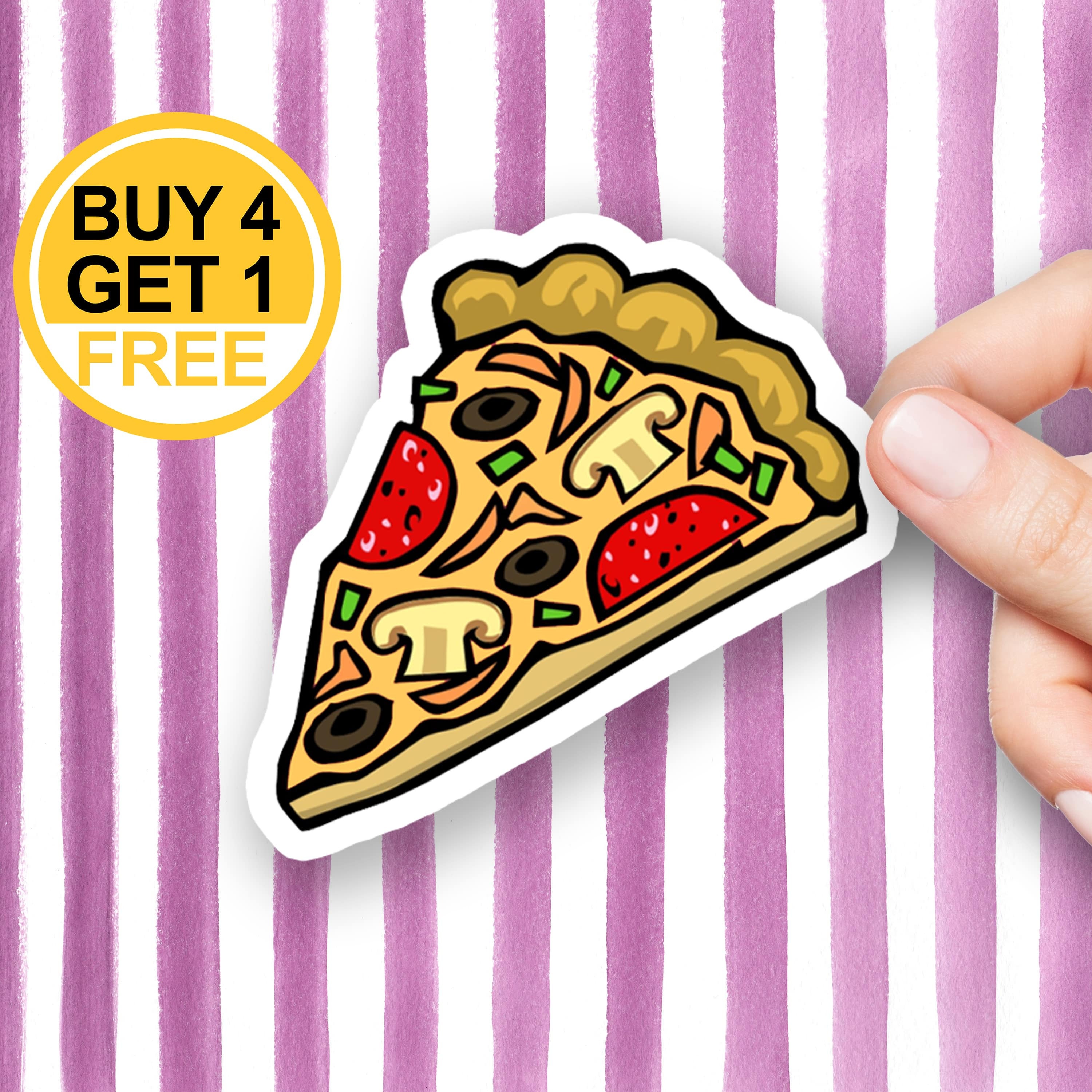 Pizza Sticker Cool Sticker Cute Fun Stickers Laptop Stickers | Etsy