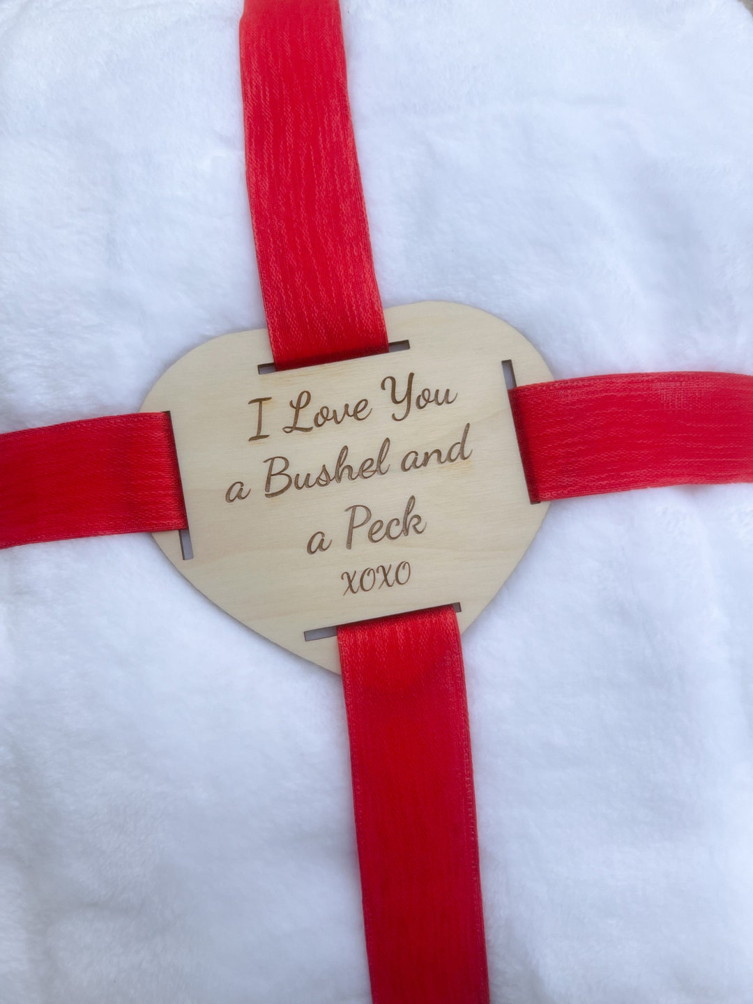 Wood Blanket Tag Valentine Blanket Tag Blanket Tag Housewarming Holiday Gift Home Decor Gift Tag