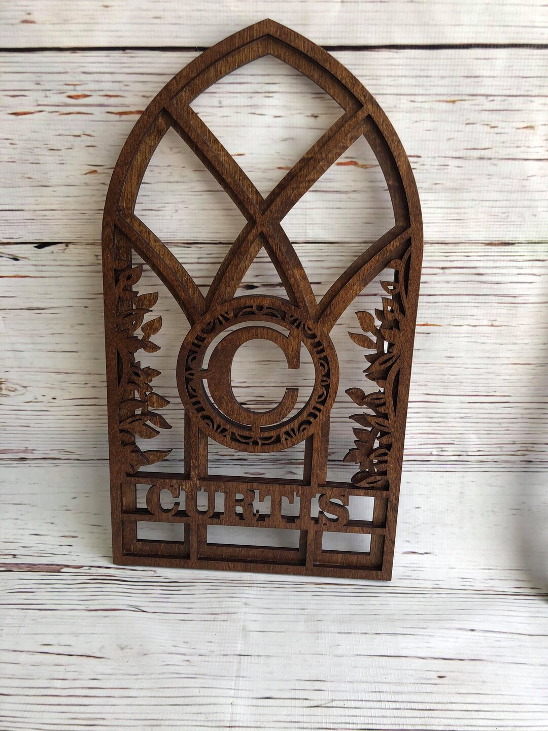 Personalized Wood Sign - Arch Window Monograms - Monogram Wood Sign ...