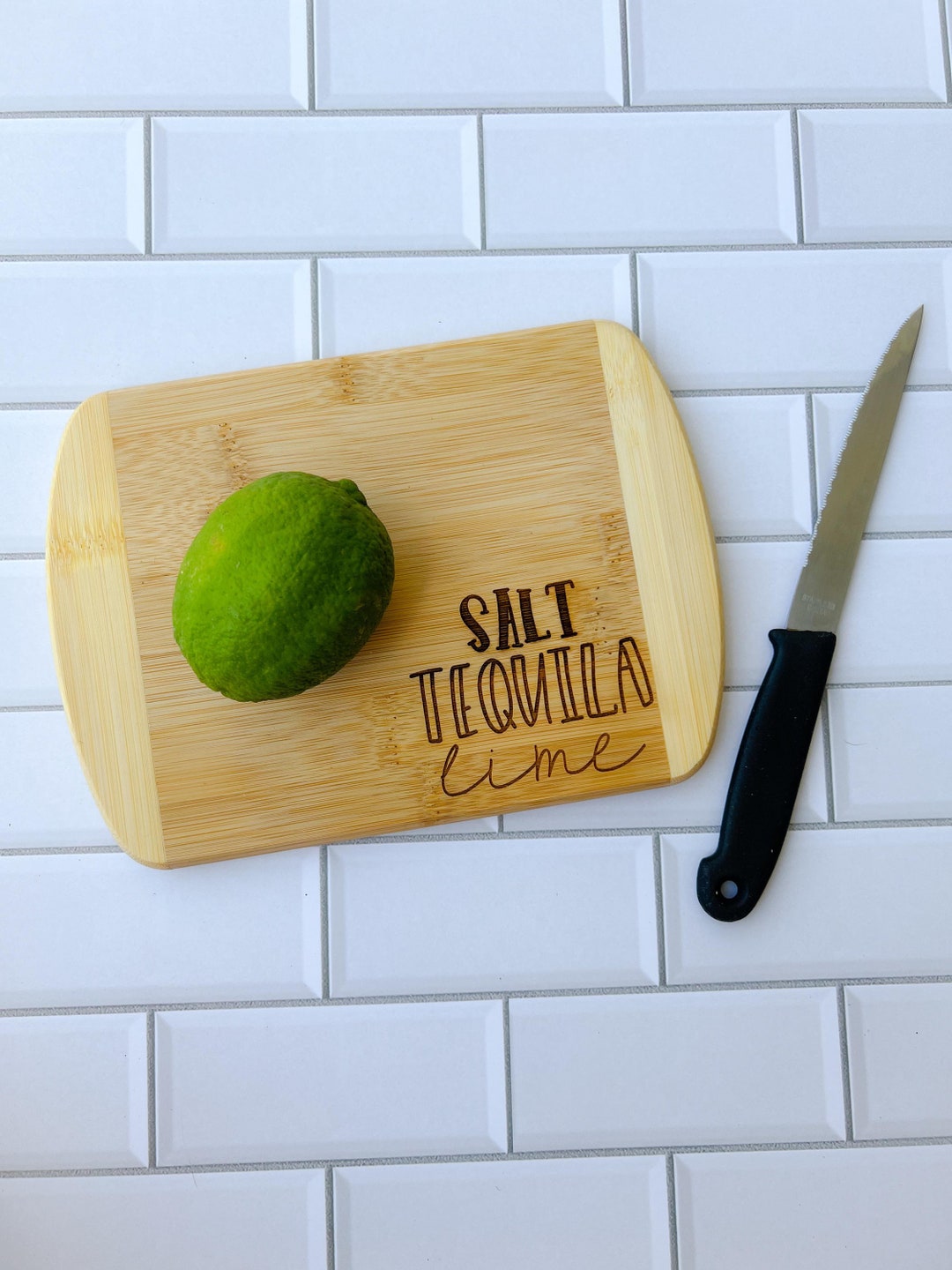 Mini Cutting Board Small Cutting Board Salt Tequila Lime Cinco De Mayo Tequila Laser Engraved