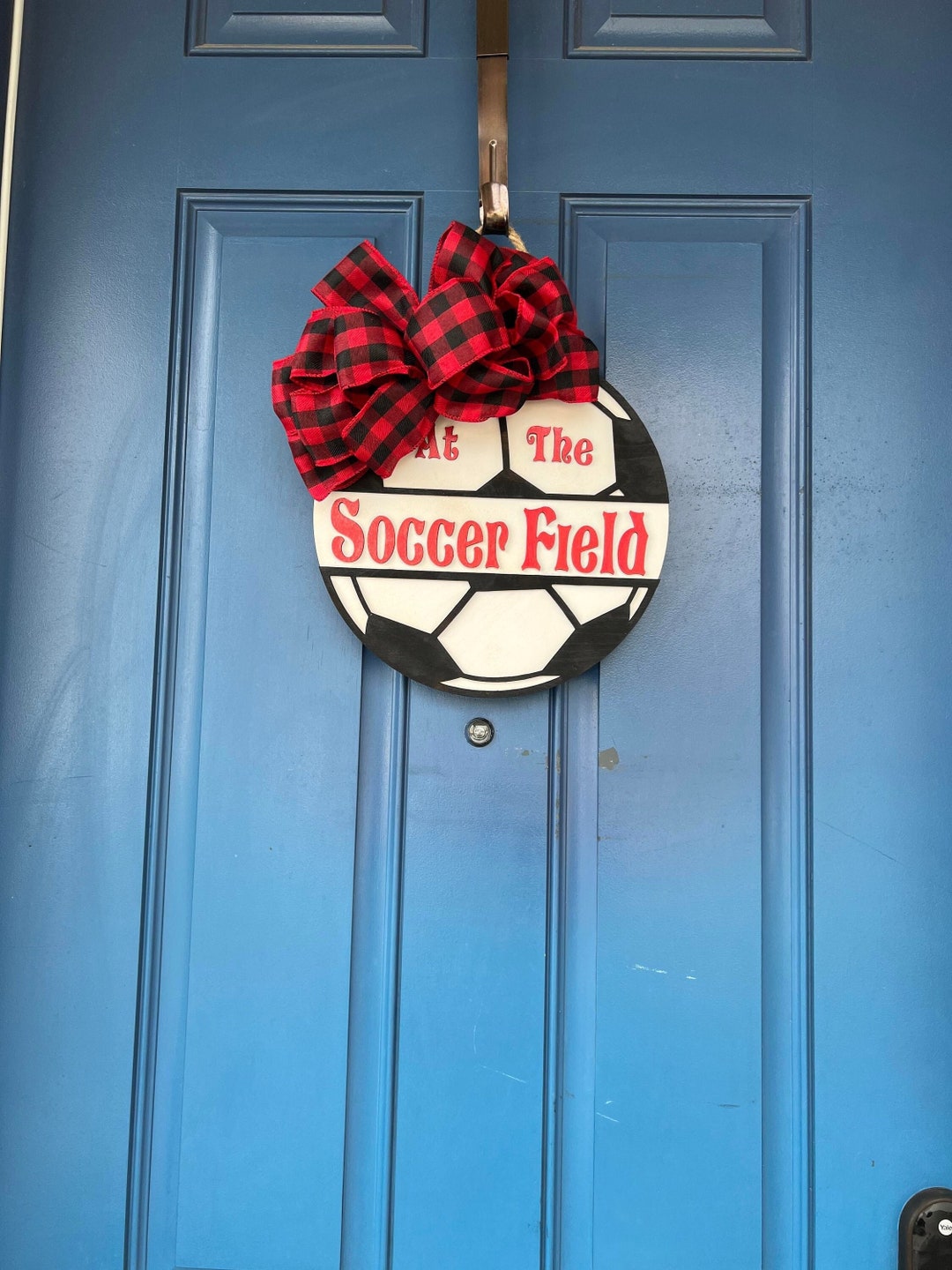 Soccer Door Hanger at the Soccer Field Door Hanger Wall Etsy