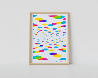 Pop Dots - A Risograph Fun Print