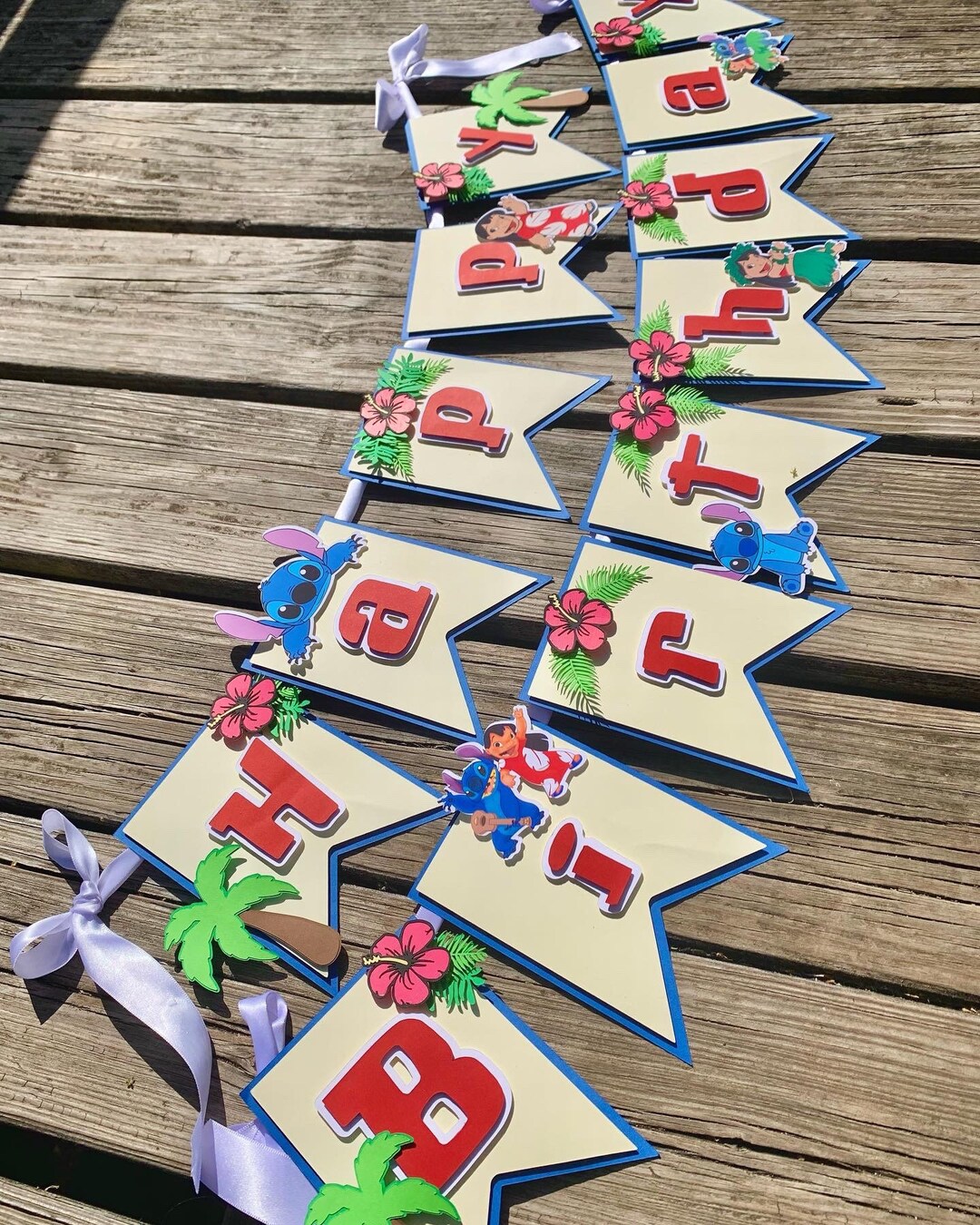 Lilo and Stitch Birthday Banner Custom Birthday Banner lilo - Etsy