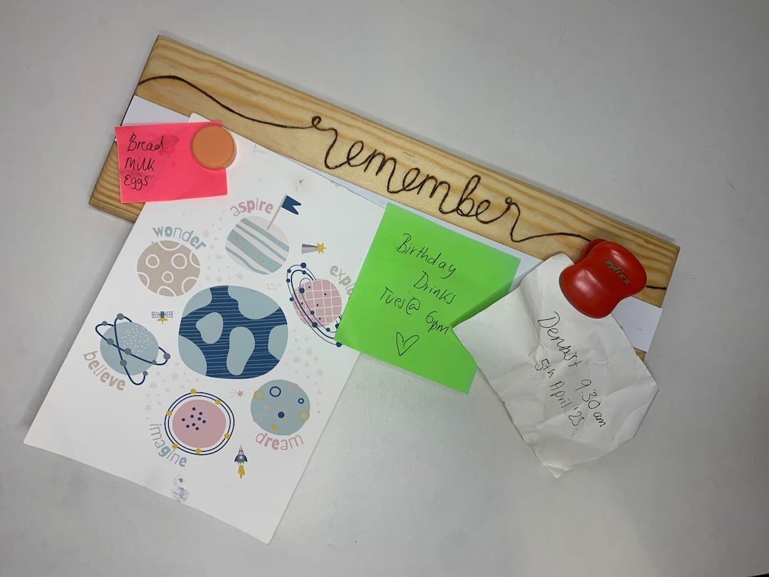 Notice Board Kitchen Organisation Shopping List Etsy