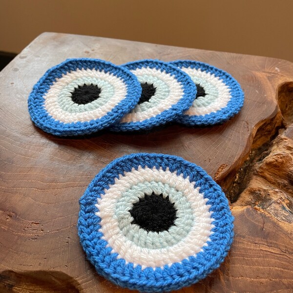 evil eye Coaster- 4 st.