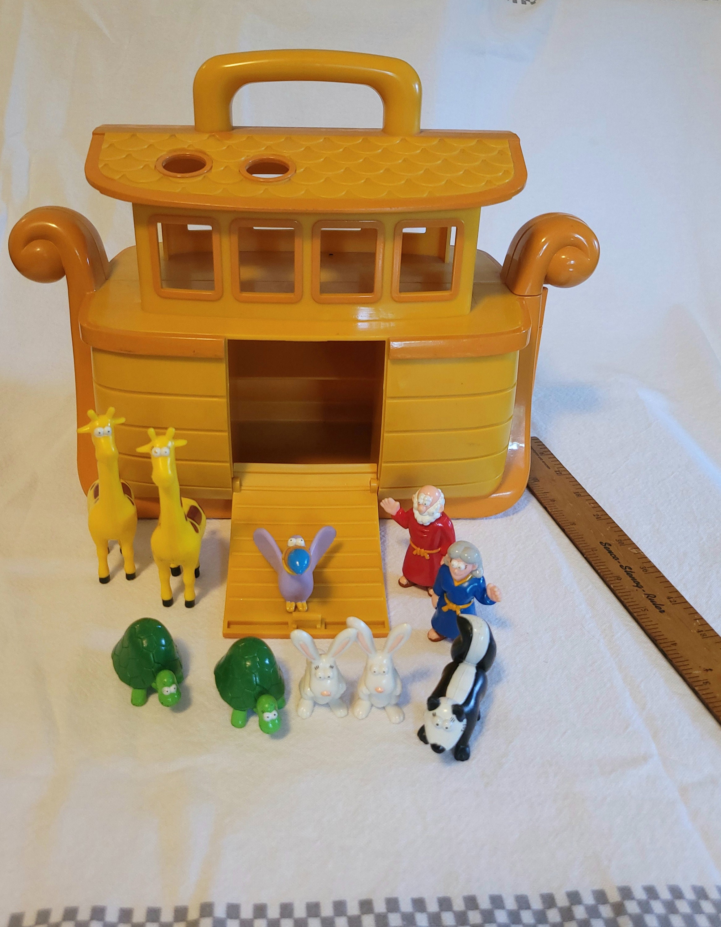 Noah s Ark Playset 1990 s Vintage for All Ages. Some Characters Included Great Working Condition. Open Playset. Etsy