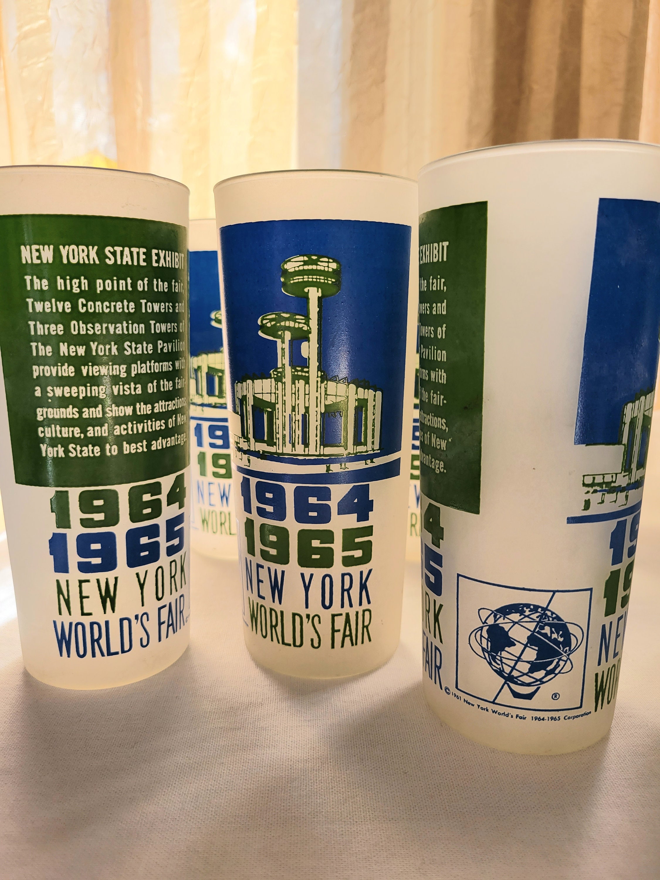 World Fair 1964 New York Vintage 6 1/2" Tall Long Island Iced Tea, Set of 7  All Same Design and Color, New York World Fair Glasses - Etsy