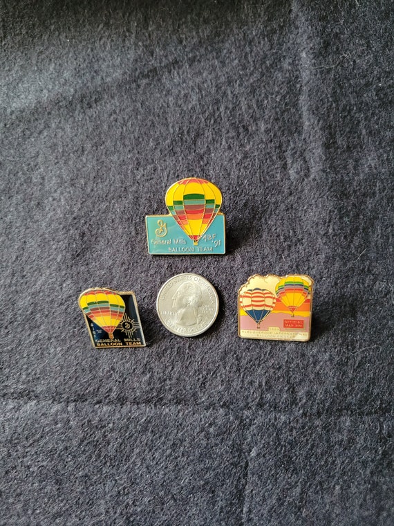 Albuquerque Hot Air Balloon Pins General Mills vi… - image 2