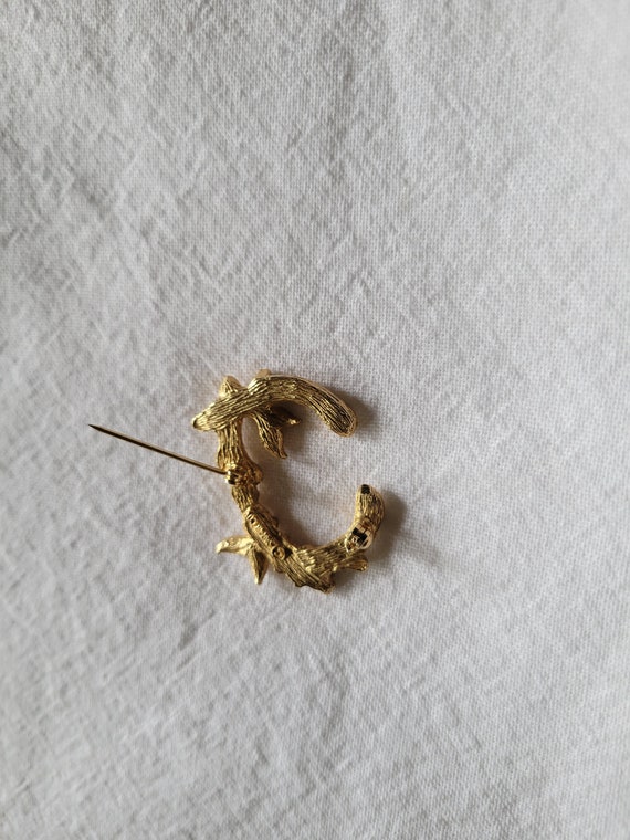 Vintage Sara Coventry "C" Letter Brooch/Pin Light… - image 5