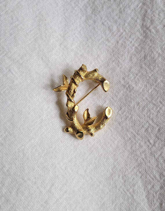 Vintage Sara Coventry "C" Letter Brooch/Pin Light… - image 4