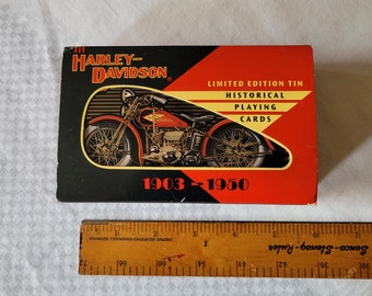 Harley Davidson Limited Edition Tin 1997, Never Used.  Made In USA, Playing Cards