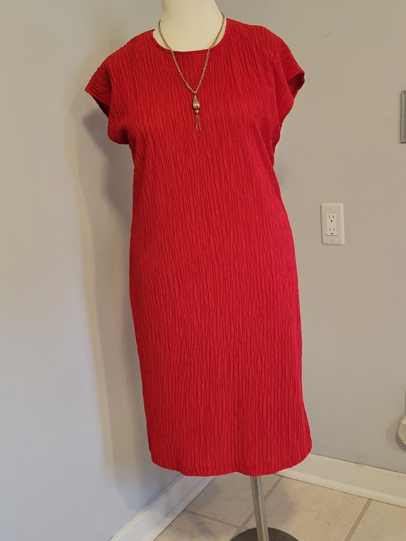 David Rose Size 14 Red Dress with Jacket- Beautif… - image 1