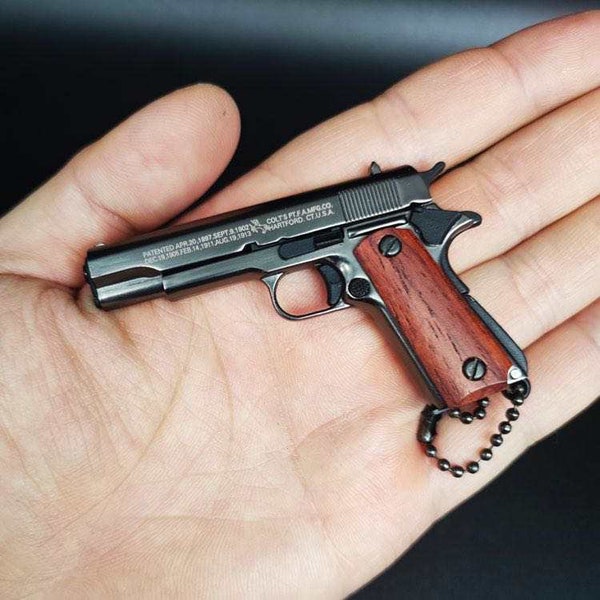 Colt 1911 With Wooden Grips.