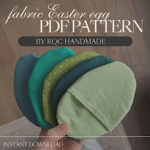 Wzór na jajko wielkanocne z materiału, przyjazny dla początkujących