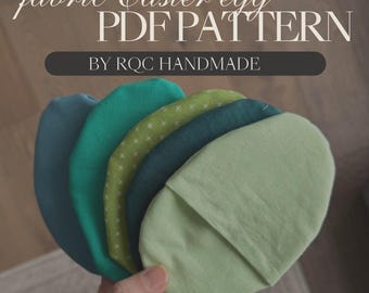 Patrón de costura de huevo de Pascua de tela. Ideal para principiantes.
