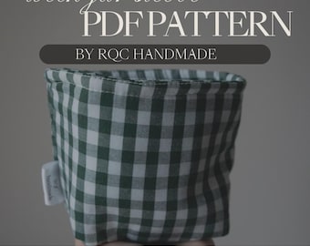 580mL Weck Jar Sleeve – PDF Sewing Pattern | Reusable, Customizable, Beginner-Friendly