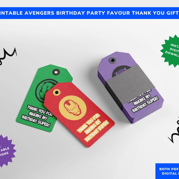 Avengers Thank You - Etsy