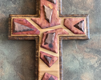 Christian cross wall hanging, Christian gift, cross gift, cross wall hanging, Christian decor, cross decor, religious gift, Jesus gift